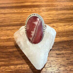 RHODOCHROSITE Sterling Silver Ring